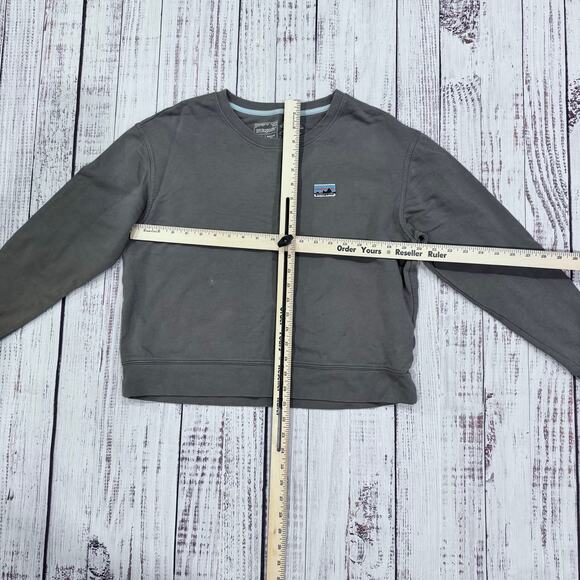Patagonia Noble Grey Organic Cotton Crewneck Sweatshirt Women’s M - Picture 4 of 8
